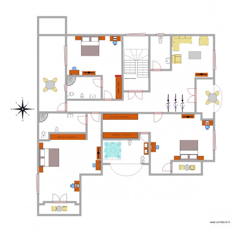 jocelyn Benin premier etage1. Plan de 0 pièce et 0 m2