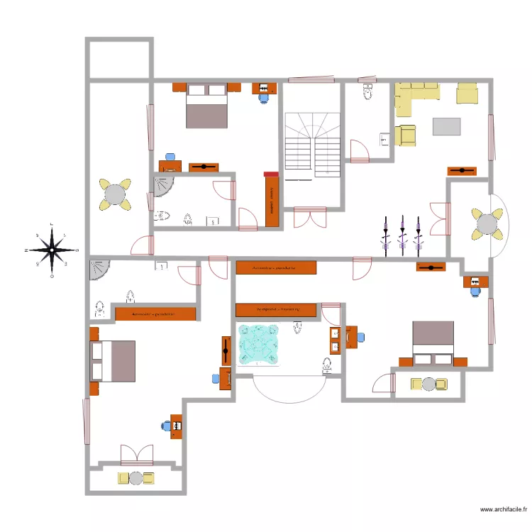 jocelyn Benin premier etage1. Plan de 