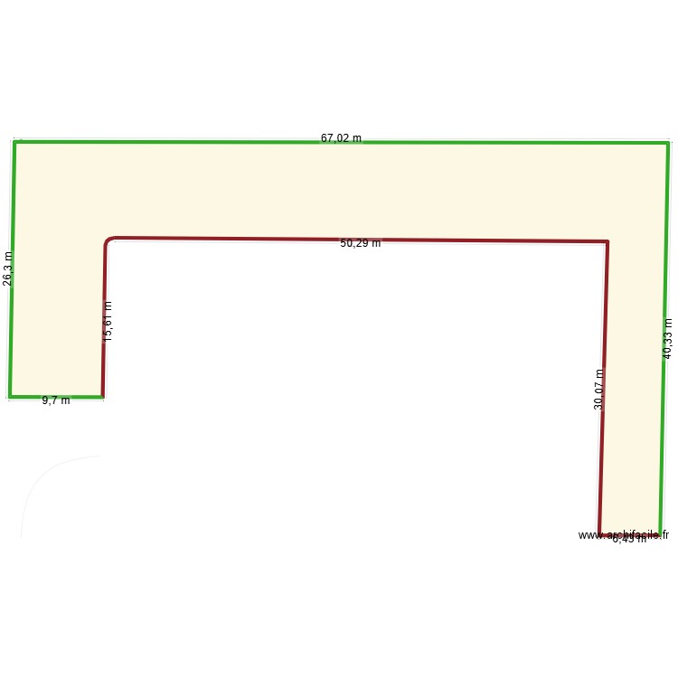 DOUVE. Plan de 1 pièce et 977 m2