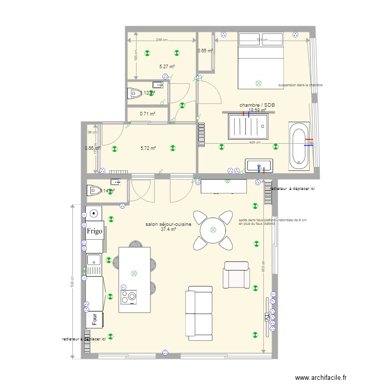 projet  LE ROCH 1. Plan de 0 pièce et 0 m2