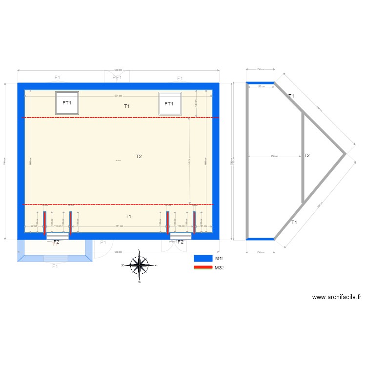 plan KORN. Plan de 0 pièce et 0 m2