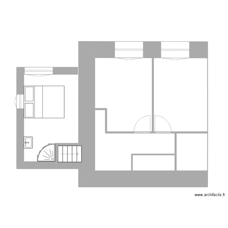 étage 1. Plan de 0 pièce et 0 m2