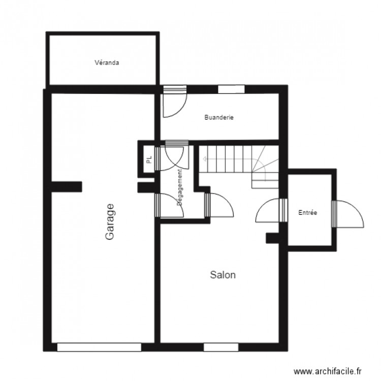 boulay rdc. Plan de 0 pièce et 0 m2