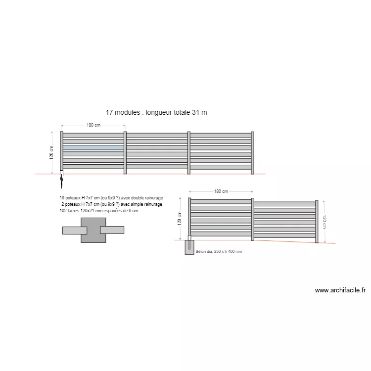 Cloture 2. Plan de 