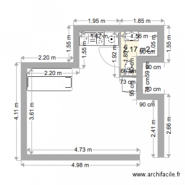 cabourg etage3. Plan de 0 pièce et 0 m2