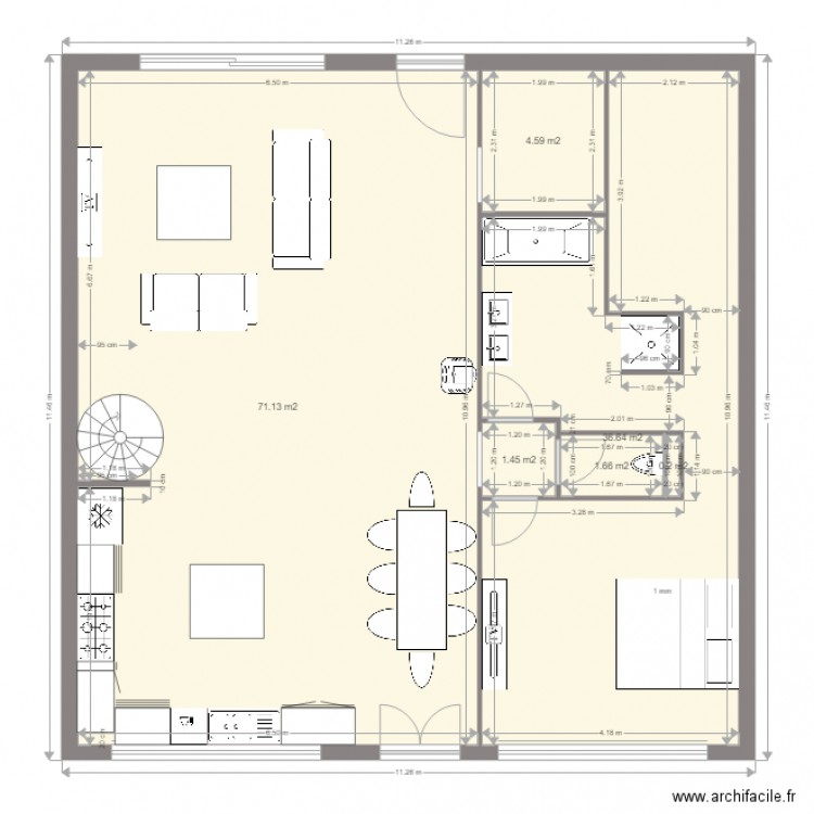  loft 1er. Plan de 0 pièce et 0 m2