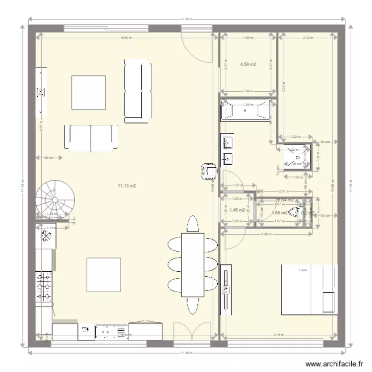  loft 1er. Plan de 