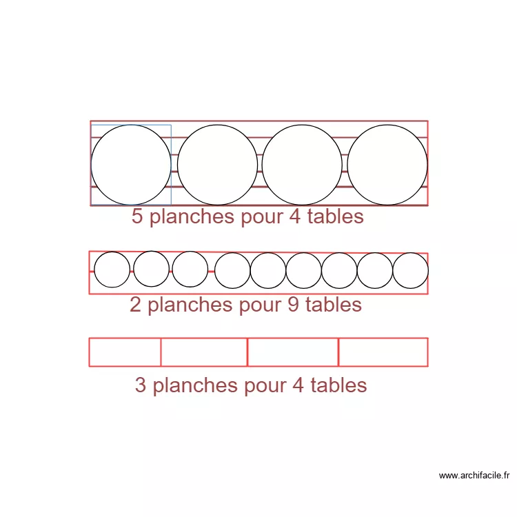 table 3eme etage. Plan de 