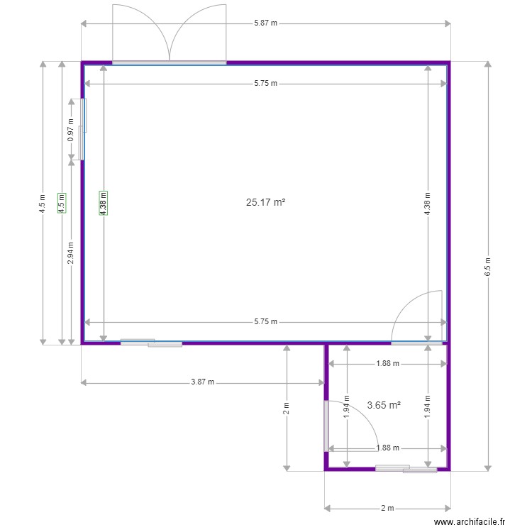 version 2. Plan de 0 pièce et 0 m2