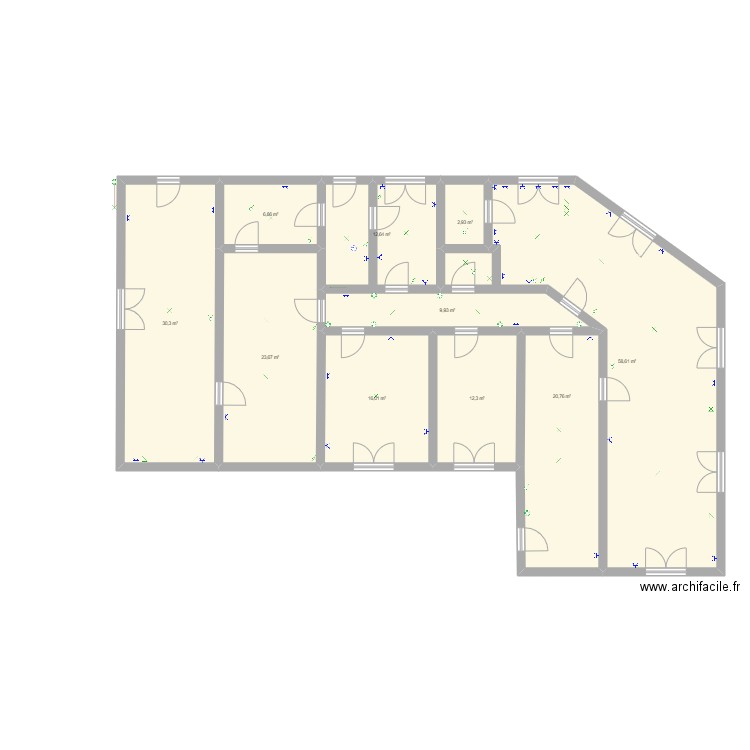 Martel. Plan de 0 pièce et 0 m2