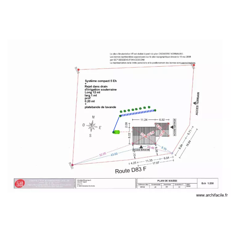 Cavaille. Plan de Cavaille. Plan de