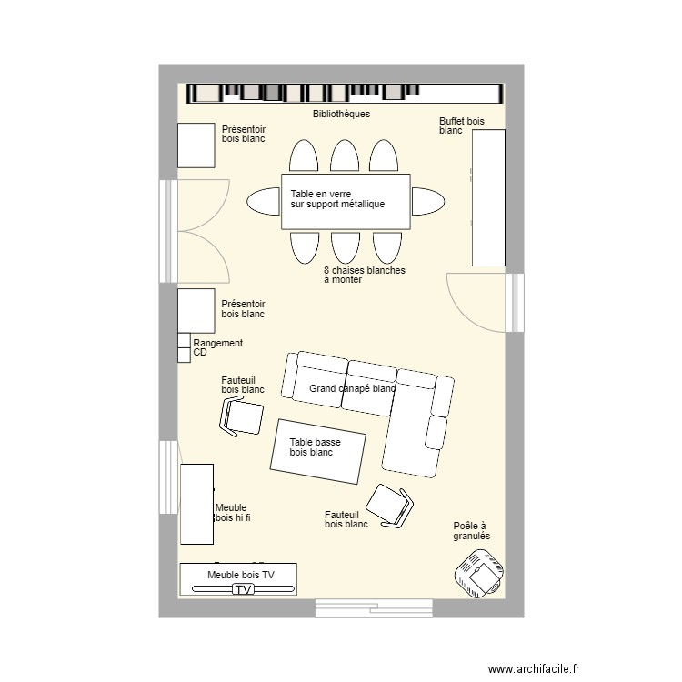 Séjour Six Fours. Plan de 0 pièce et 0 m2