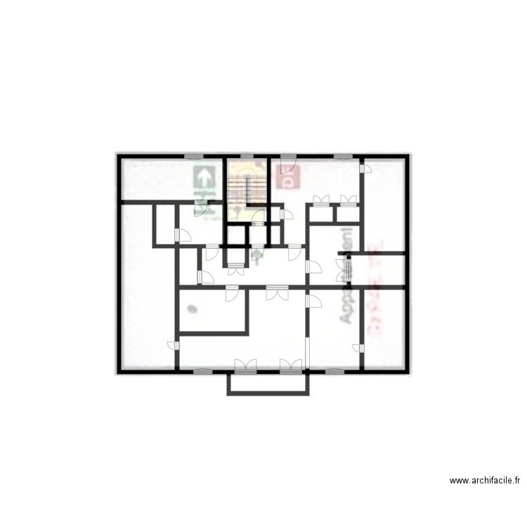 AR R5. Plan de 23 pièces et 229 m2