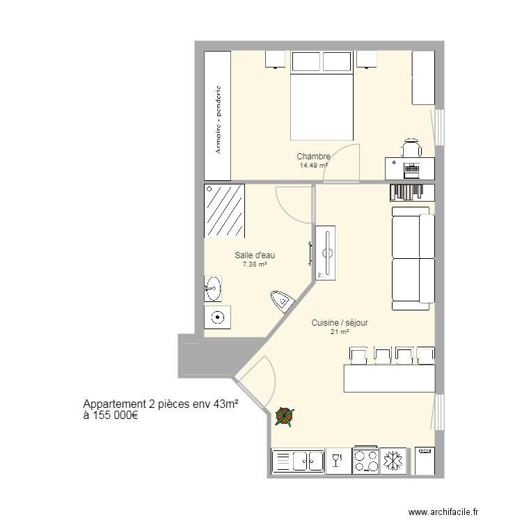 ALTHEA nouveau F2 . Plan de 0 pièce et 0 m2