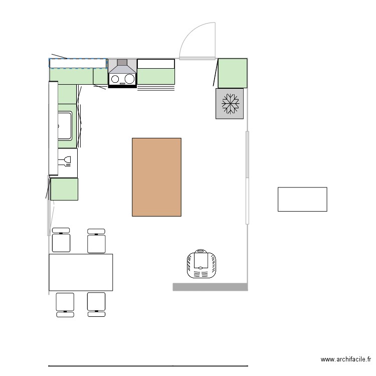 Cuisine 2. Plan de 0 pièce et 0 m2