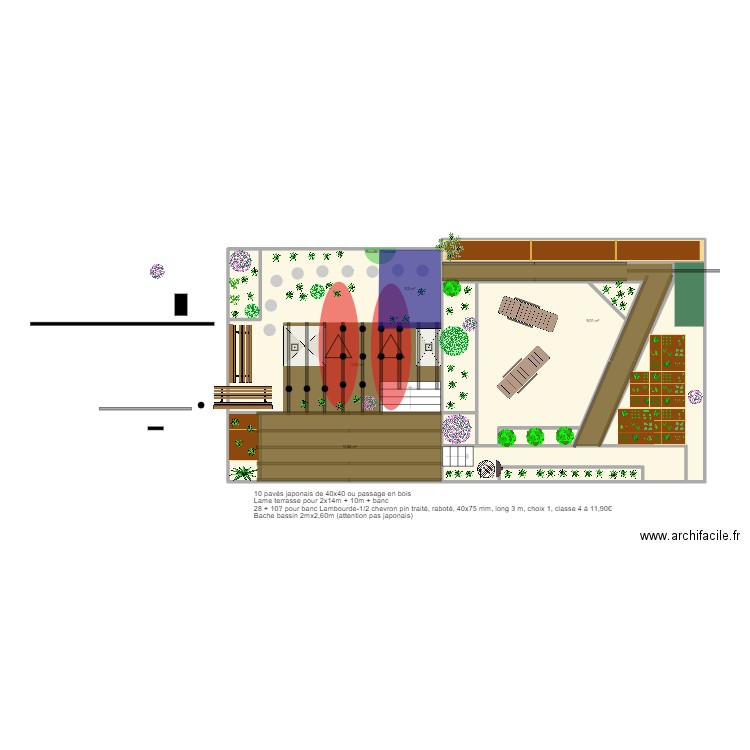 Plan Jardin 6. Plan de 12 pièces et 116 m2