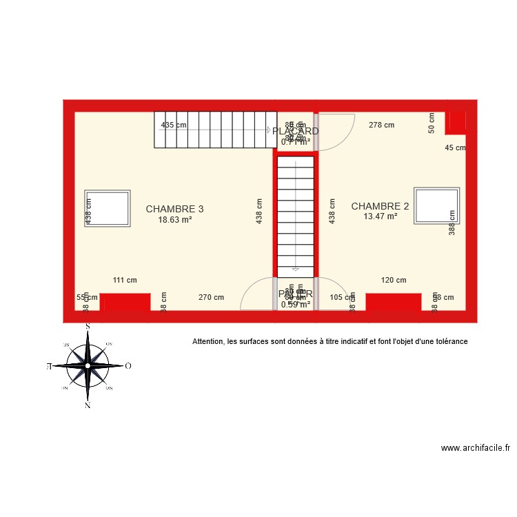 BI 5725 2ème étage coté. Plan de 0 pièce et 0 m2