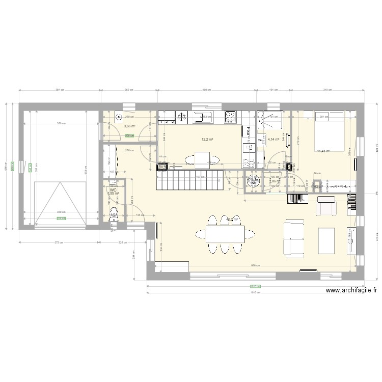 PlanToulouse2. Plan de 11 pièces et 81 m2