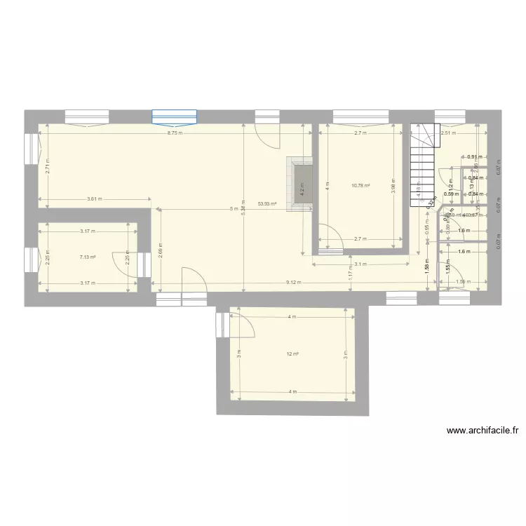 Maison V2. Plan de 