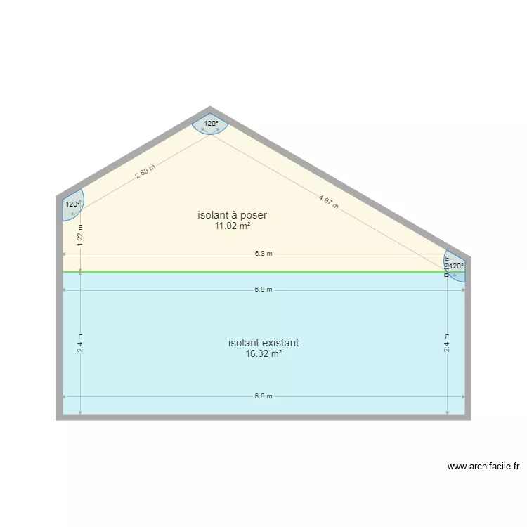 garrigues mur est. Plan de 
