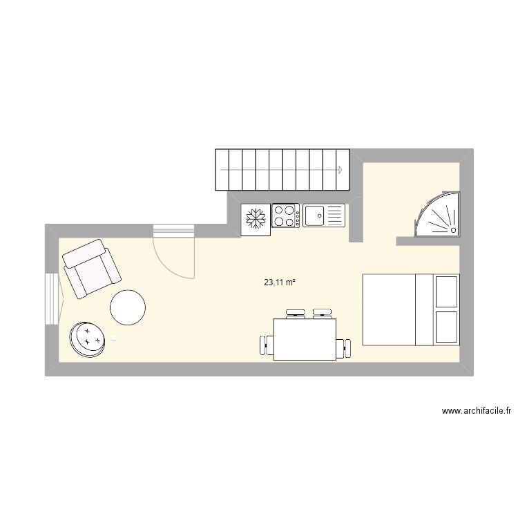 6ter rdc  coin lit. Plan de 0 pièce et 0 m2
