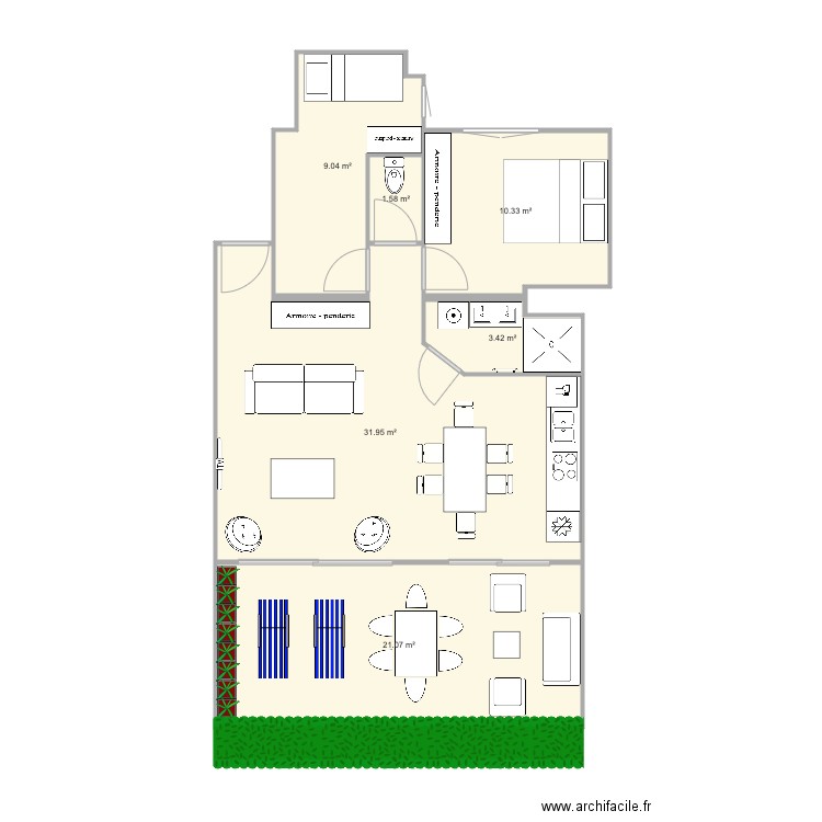 Californie mur porteur V6. Plan de 0 pièce et 0 m2