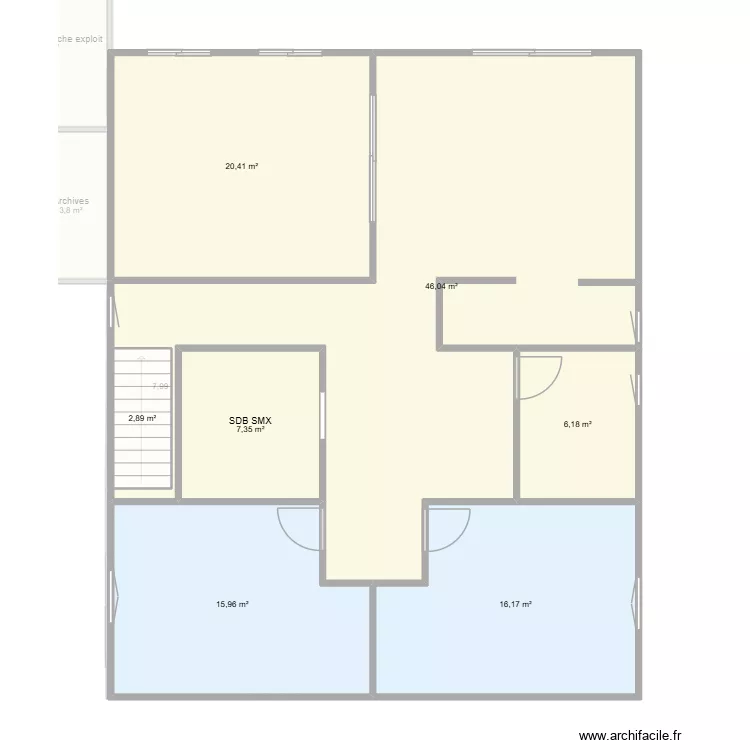 Locaux Guilherand 2. Plan de 21  et 315 m²