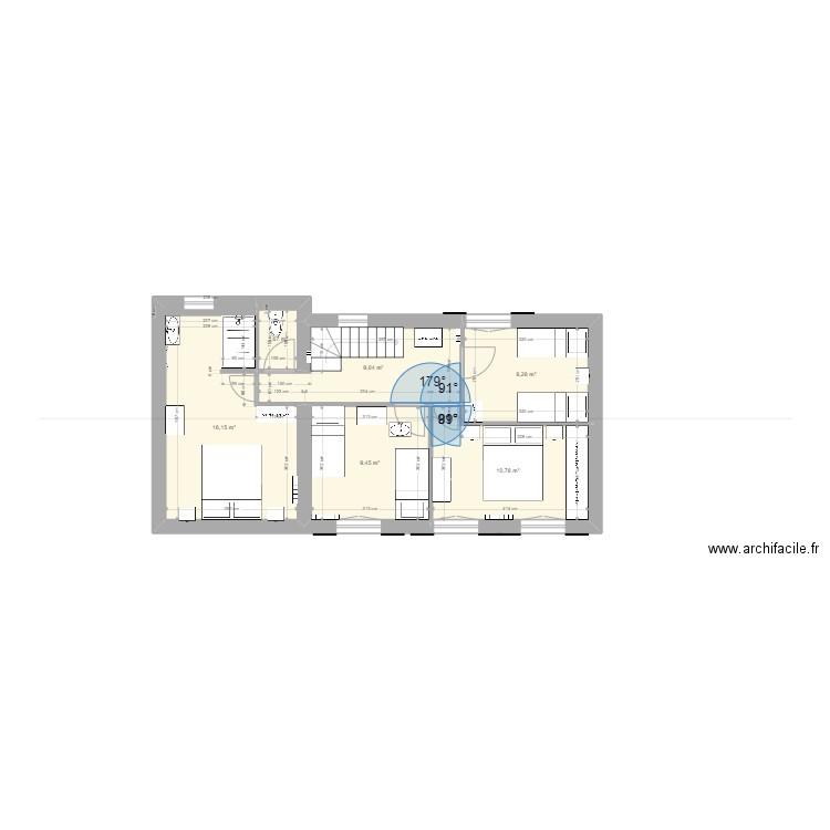 Vienne étage projet. Plan de 0 pièce et 0 m2