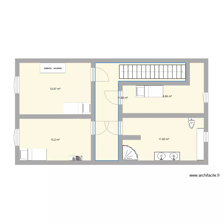 ma maison &eacute;tage. Plan de 