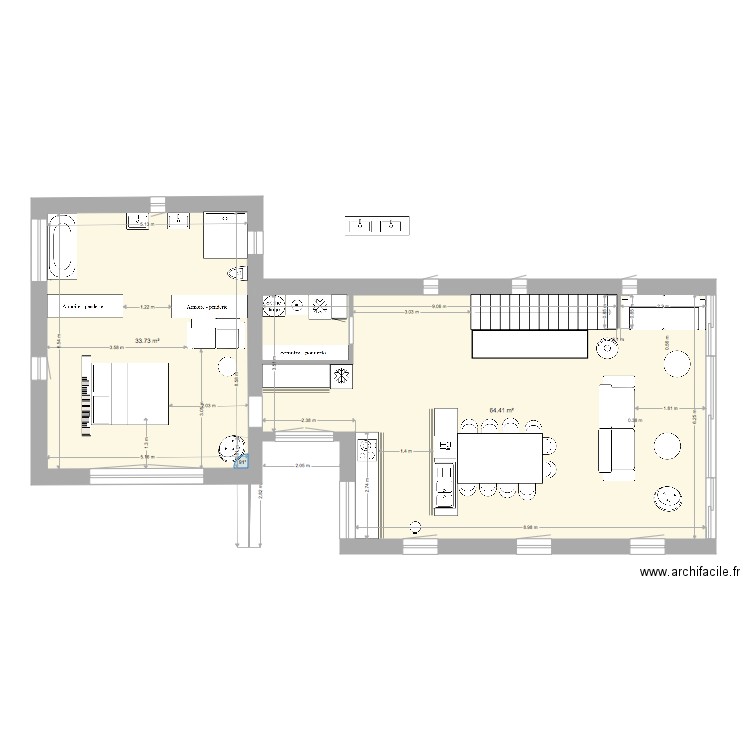 ceillac  Salle de bain 1. Plan de 0 pièce et 0 m2