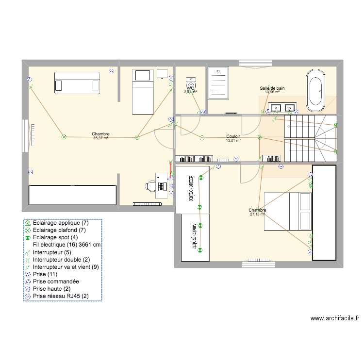 1er étage. Plan de 0 pièce et 0 m2