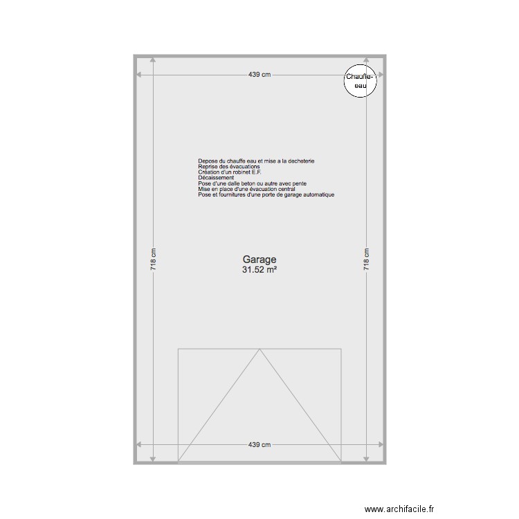 garage. Plan de 0 pièce et 0 m2