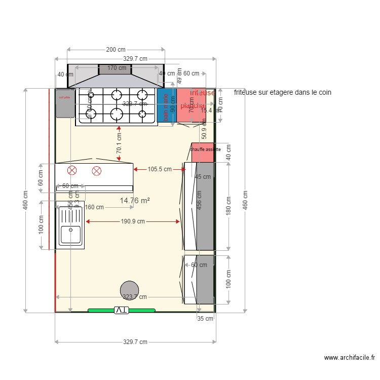 CUISINE . Plan de 0 pièce et 0 m2