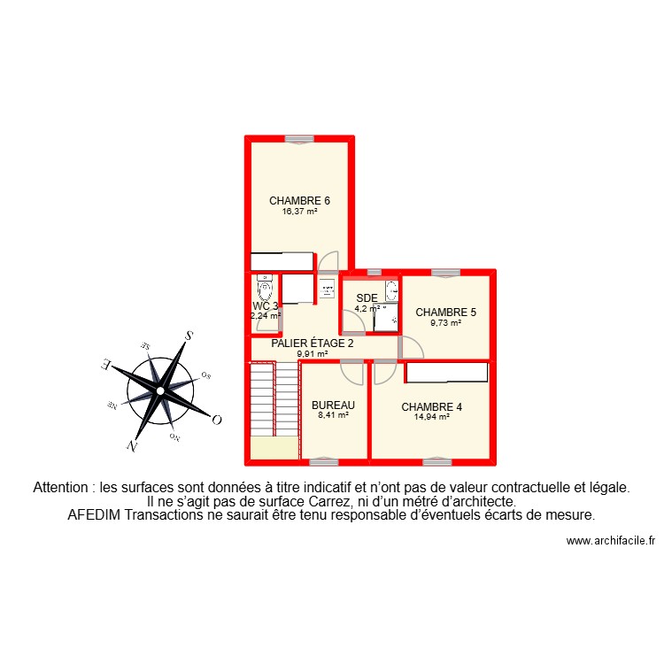 BI 30183. Plan de 37 pièces et 309 m2