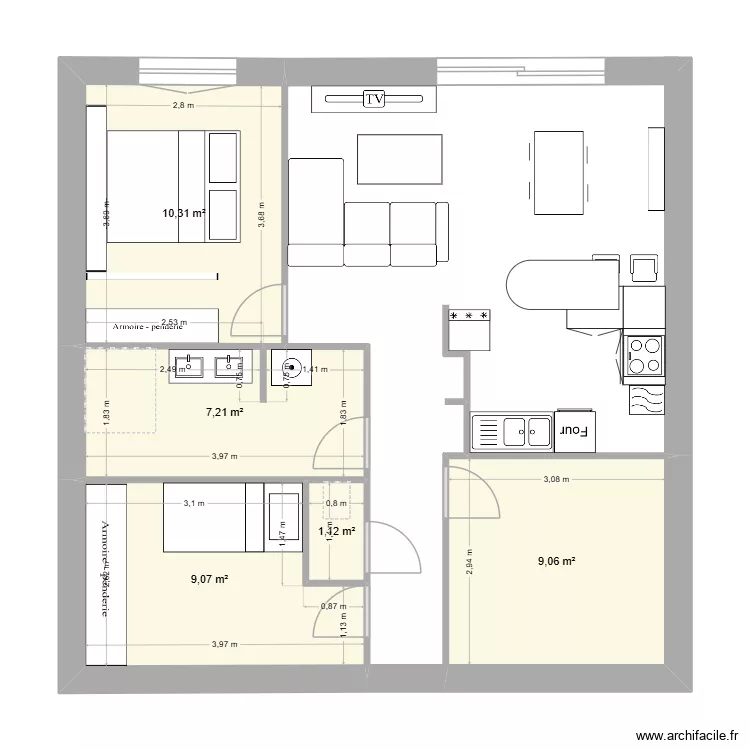 Maison. Plan de Maison. Plan de