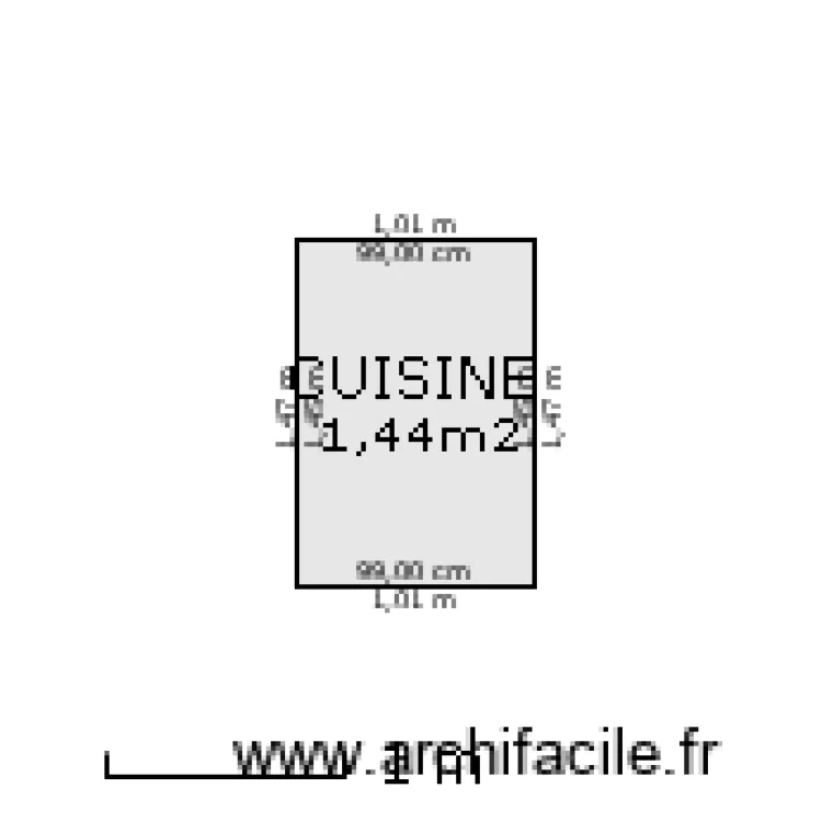 cuisine. Plan de 