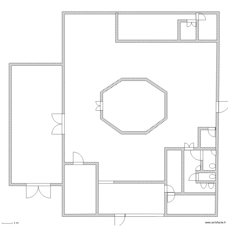 boite  terrasse. Plan de 