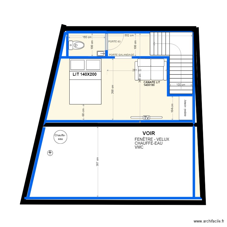 ROMMELAERE ETAGE. Plan de 0 pièce et 0 m2