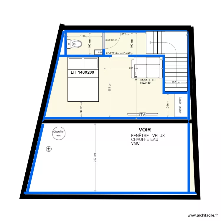 ROMMELAERE ETAGE. Plan de 