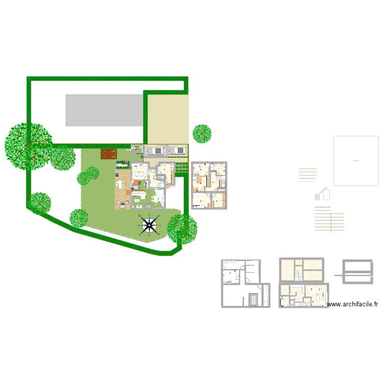 Renard 24. Plan de 23 pièces et 197 m2