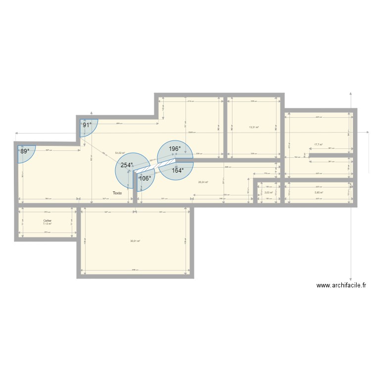 rdc base 2. Plan de 8 pièces et 150 m2