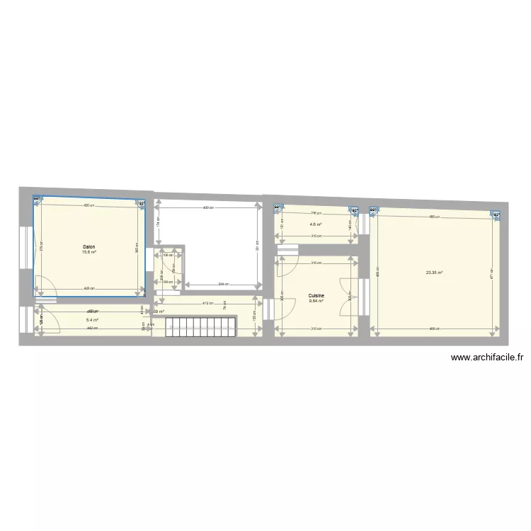 Anatole France 1er appartement vide. Plan de Anatole France 1er appartement vide. Plan de
