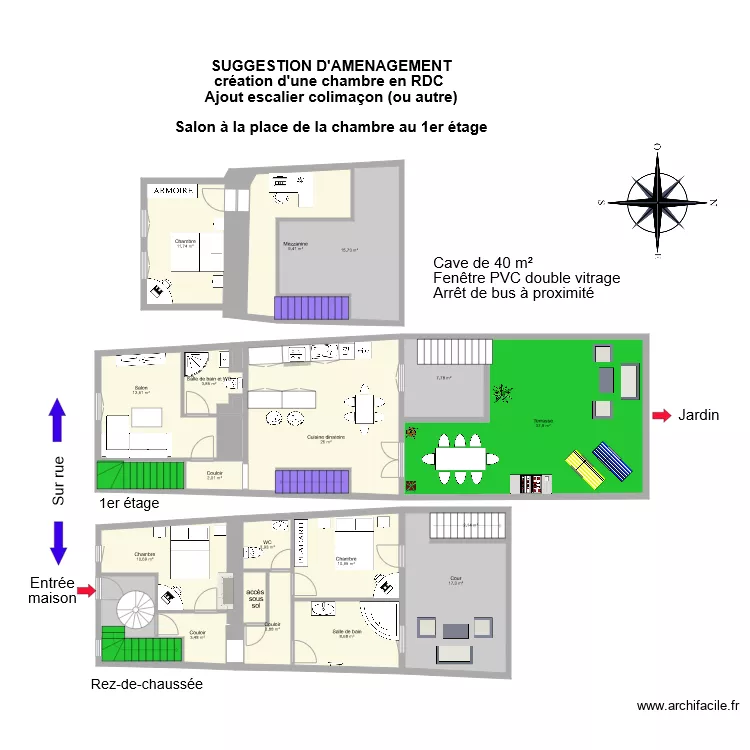 QUENTIN 2 suggest. Plan de 