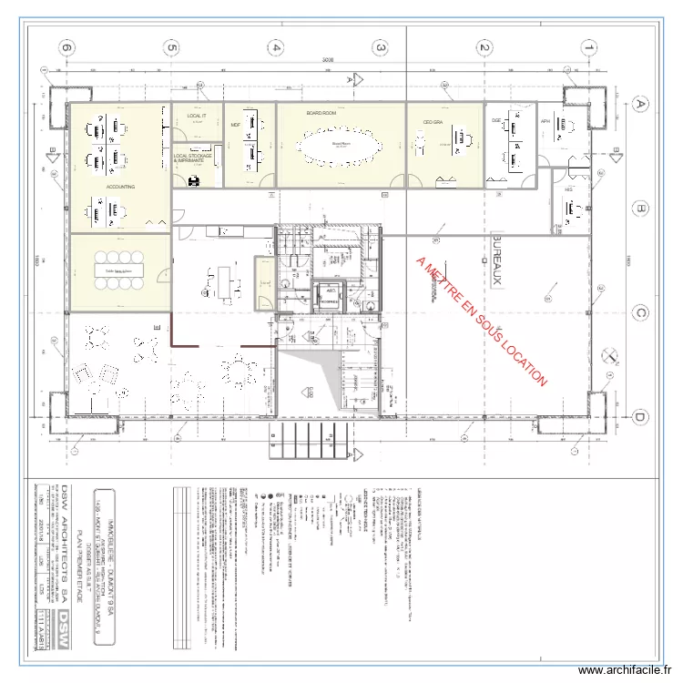 Aménagement +1 Dumont 9 V2. Plan de Aménagement +1 Dumont 9 V2. Plan de