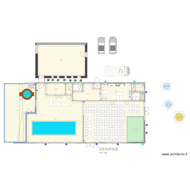 QUATRE PLUMES PLAN DE TABLE Jimmy 120p. Plan de 0 pièce et 0 m2