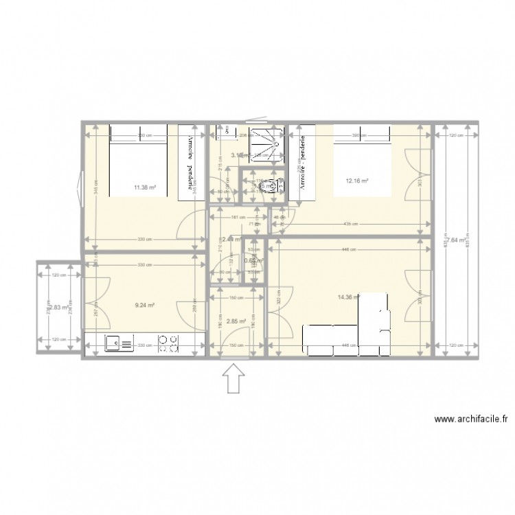 Plan F3 Ajaccio. Plan de 0 pièce et 0 m2