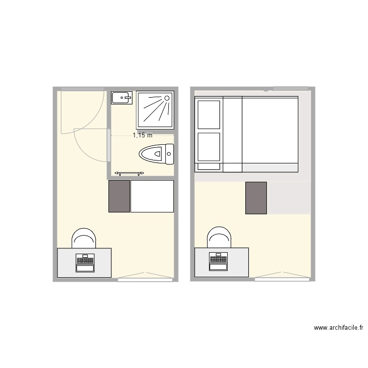 chambre 9 étage 2 TER. Plan de 0 pièce et 0 m2