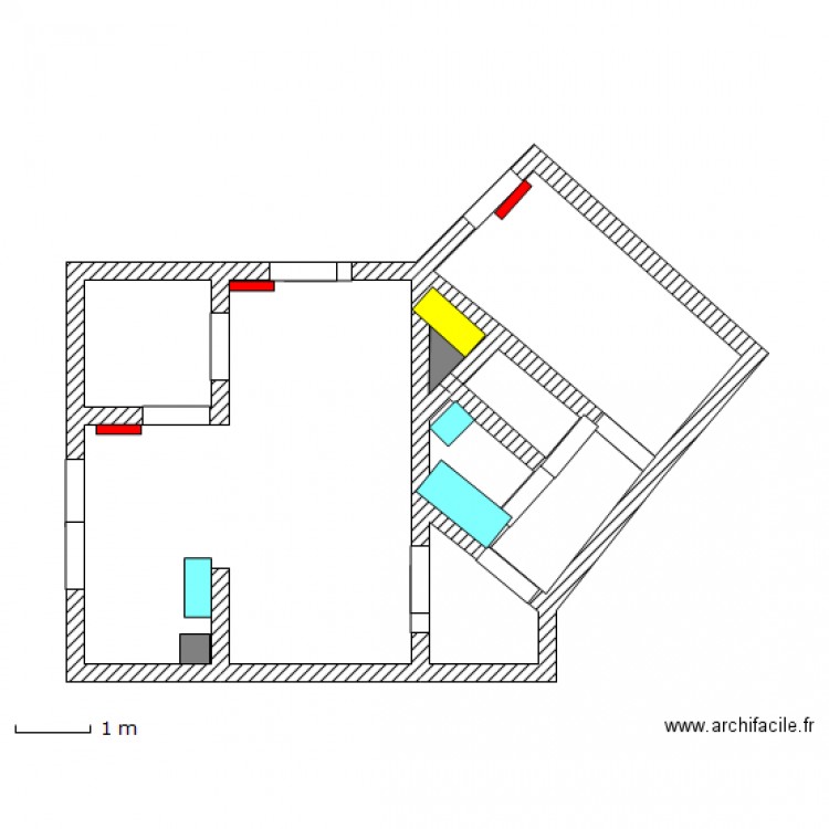 aPPART pLACE DE THESSALIE. Plan de 0 pièce et 0 m2