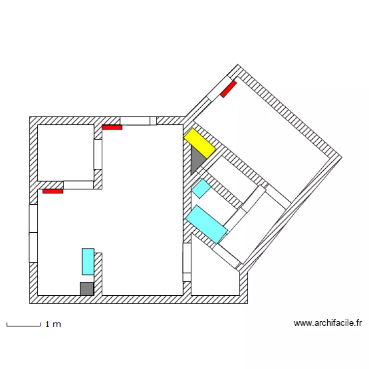 aPPART pLACE DE THESSALIE. Plan de 