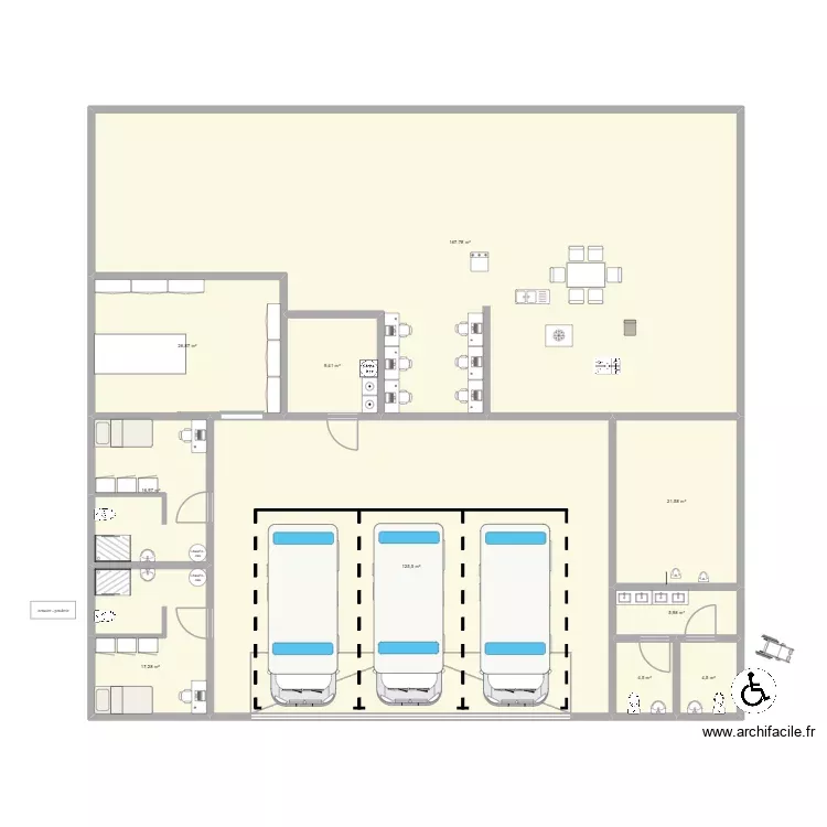 bureau ambu 50. Plan de 10 Pièces et 400 m² bureau ambu 50. Plan de 10 Pièces et 400 m²